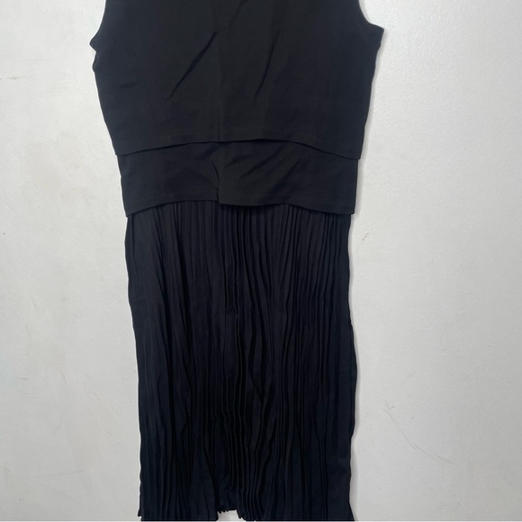 A.L.C. SLEEVELESS DRESS ETTA BLACK PLEATED - Picture 12 of 13